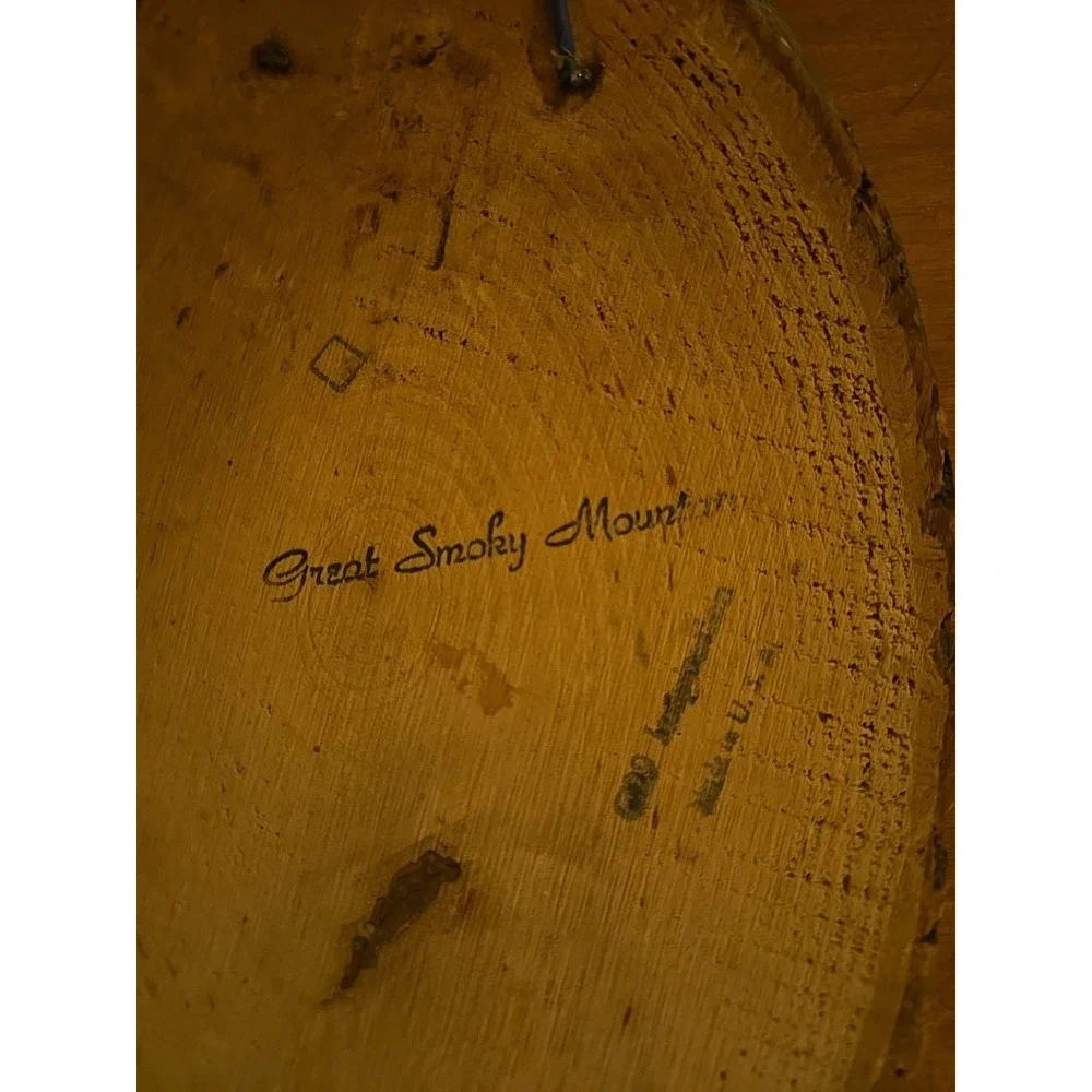 Vintage‎ wood slice art piece